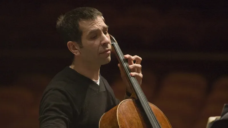 A picture of Peter Adams, Principal Cello of the Brighton Philharmonic Orchestra